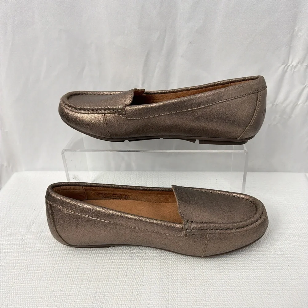 Vionic Debbie Metallic Flats Women’s Size 7.5 Comfort Shoes Slip On New